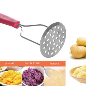 S.S Potato Masher (Plastic Handle)